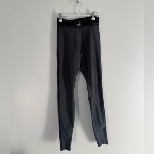 Alo Airlift High-Waist Ignite 7/8 Leggings Charcoal Grey | Size Small (S/P) |